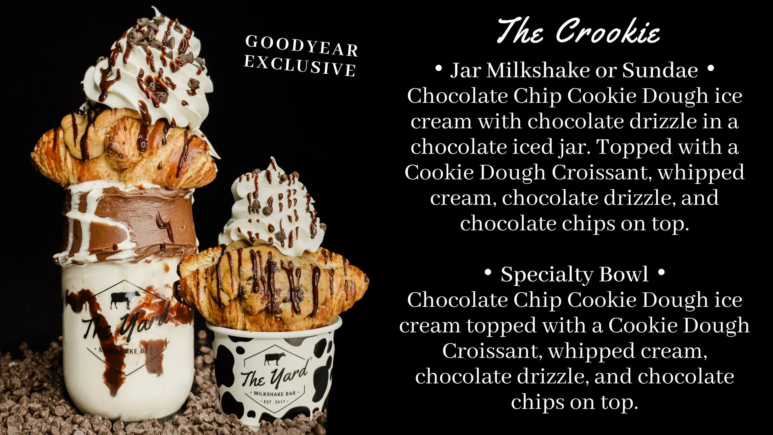 アイスバーグ Goodyear, AZ Menu — The Yard Milkshake Bar - As seen on Shark Tank